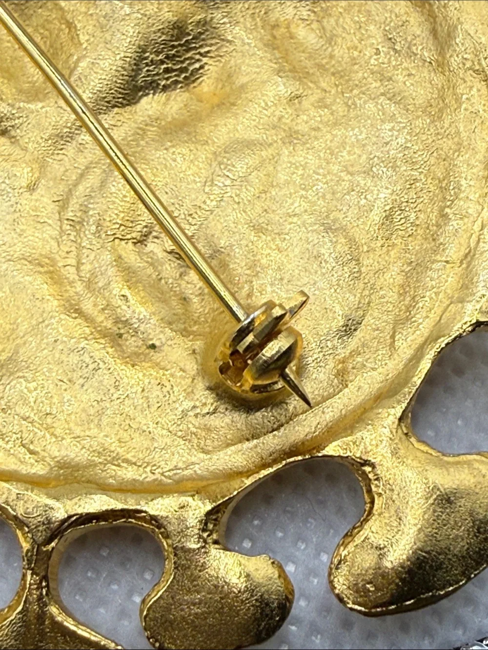 Vintage unsigned Maxine Denker huge celestial sun brooch pin pendant Nordstrom